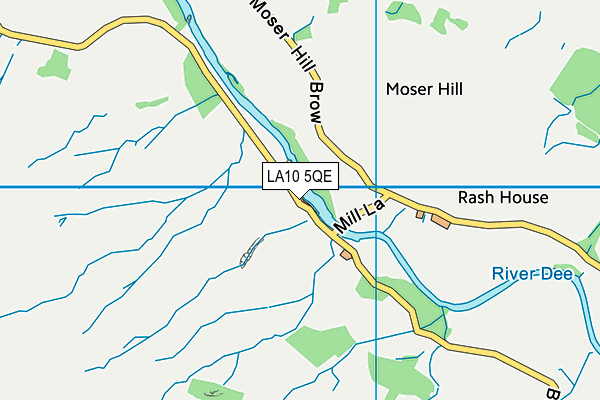 LA10 5QE map - OS VectorMap District (Ordnance Survey) LA10 5QE map - OS VectorMap District (Ordnance Survey)