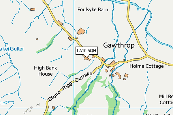 LA10 5QH map - OS VectorMap District (Ordnance Survey)