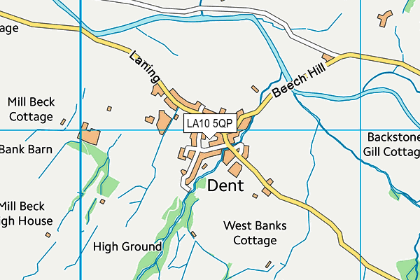 LA10 5QP map - OS VectorMap District (Ordnance Survey)