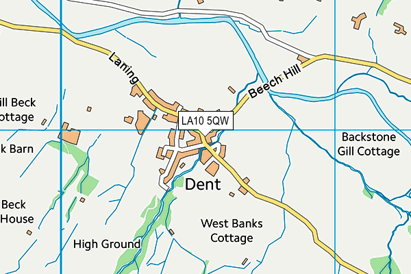 LA10 5QW map - OS VectorMap District (Ordnance Survey)