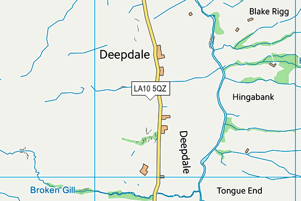 LA10 5QZ map - OS VectorMap District (Ordnance Survey) LA10 5QZ map - OS VectorMap District (Ordnance Survey)