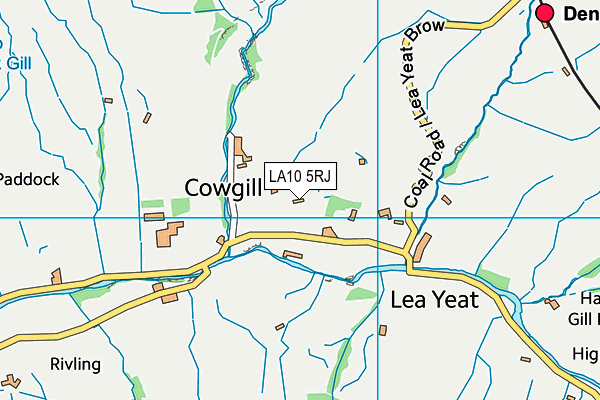 LA10 5RJ map - OS VectorMap District (Ordnance Survey)