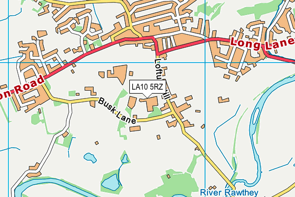 LA10 5RZ map - OS VectorMap District (Ordnance Survey) LA10 5RZ map - OS VectorMap District (Ordnance Survey)