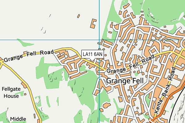 LA11 6AN map - OS VectorMap District (Ordnance Survey) LA11 6AN map - OS VectorMap District (Ordnance Survey)