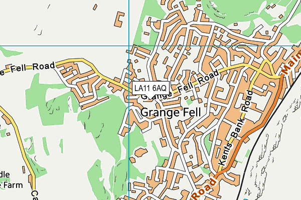 LA11 6AQ map - OS VectorMap District (Ordnance Survey) LA11 6AQ map - OS VectorMap District (Ordnance Survey)