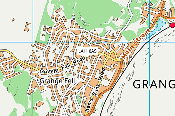 LA11 6AS map - OS VectorMap District (Ordnance Survey) LA11 6AS map - OS VectorMap District (Ordnance Survey)