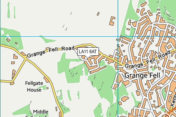 LA11 6AT map - OS VectorMap District (Ordnance Survey) LA11 6AT map - OS VectorMap District (Ordnance Survey)