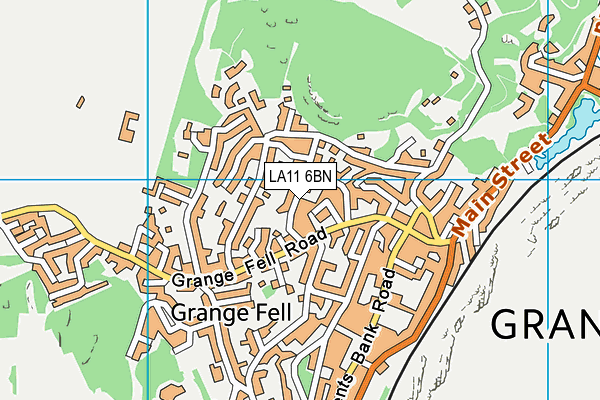 LA11 6BN map - OS VectorMap District (Ordnance Survey) LA11 6BN map - OS VectorMap District (Ordnance Survey)