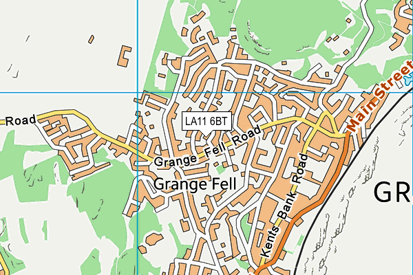 LA11 6BT map - OS VectorMap District (Ordnance Survey) LA11 6BT map - OS VectorMap District (Ordnance Survey)
