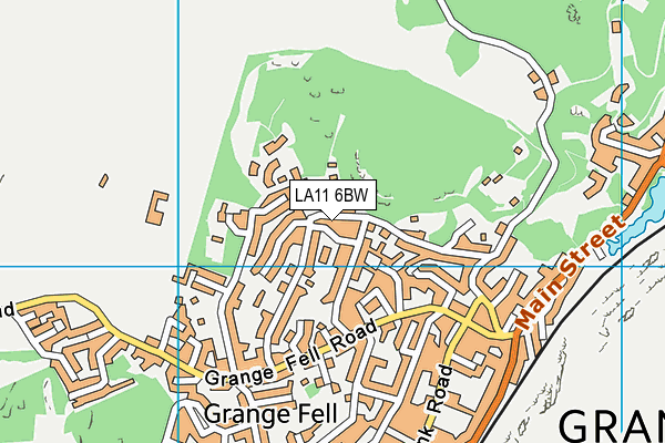 LA11 6BW map - OS VectorMap District (Ordnance Survey) LA11 6BW map - OS VectorMap District (Ordnance Survey)