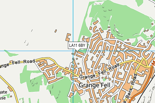 LA11 6BY map - OS VectorMap District (Ordnance Survey) LA11 6BY map - OS VectorMap District (Ordnance Survey)