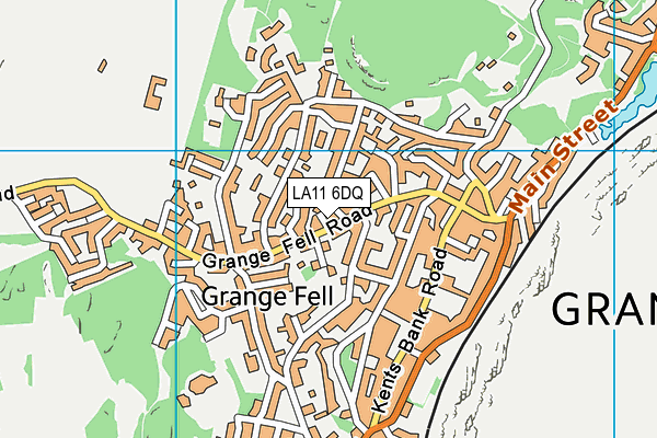 LA11 6DQ map - OS VectorMap District (Ordnance Survey)