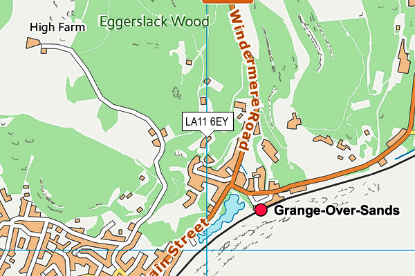 LA11 6EY map - OS VectorMap District (Ordnance Survey)
