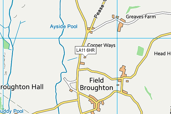 LA11 6HR map - OS VectorMap District (Ordnance Survey)