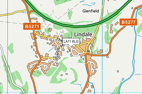LA11 6LG map - OS VectorMap District (Ordnance Survey) LA11 6LG map - OS VectorMap District (Ordnance Survey)