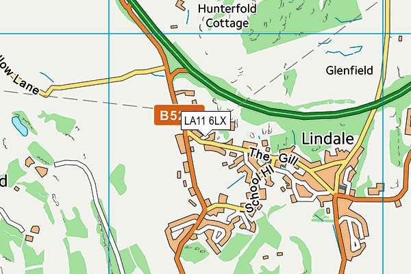 LA11 6LX map - OS VectorMap District (Ordnance Survey) LA11 6LX map - OS VectorMap District (Ordnance Survey)