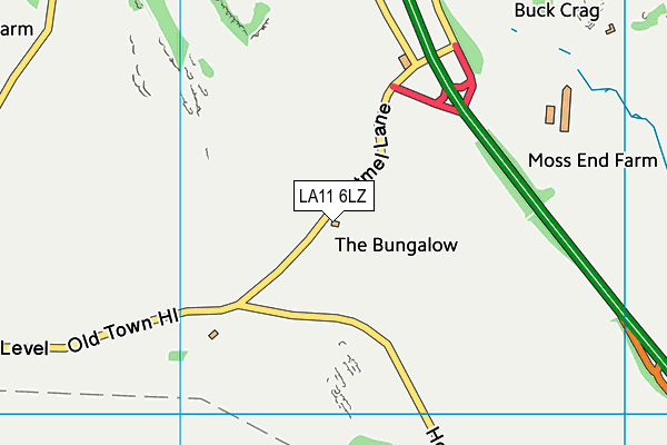 LA11 6LZ map - OS VectorMap District (Ordnance Survey) LA11 6LZ map - OS VectorMap District (Ordnance Survey)