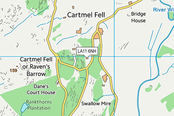 LA11 6NH map - OS VectorMap District (Ordnance Survey)