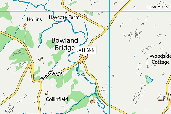 LA11 6NN map - OS VectorMap District (Ordnance Survey) LA11 6NN map - OS VectorMap District (Ordnance Survey)