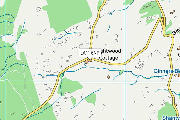 LA11 6NP map - OS VectorMap District (Ordnance Survey) LA11 6NP map - OS VectorMap District (Ordnance Survey)