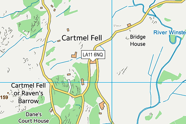 LA11 6NQ map - OS VectorMap District (Ordnance Survey) LA11 6NQ map - OS VectorMap District (Ordnance Survey)