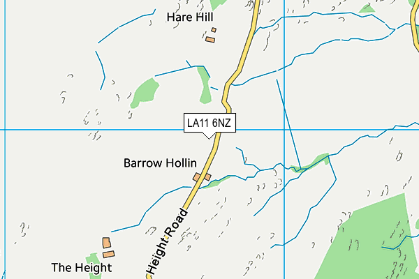 LA11 6NZ map - OS VectorMap District (Ordnance Survey) LA11 6NZ map - OS VectorMap District (Ordnance Survey)