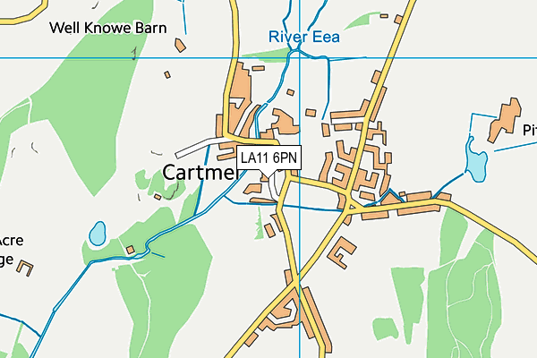 LA11 6PN map - OS VectorMap District (Ordnance Survey)