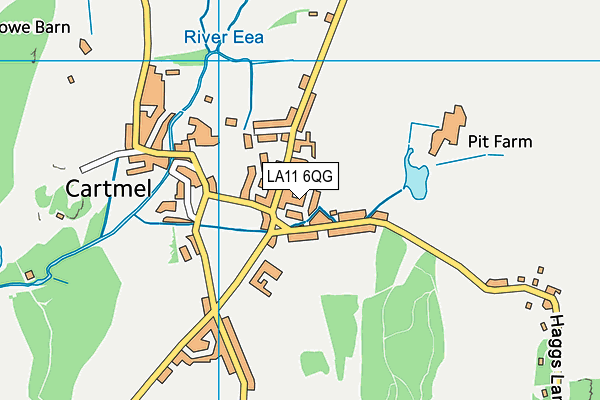 LA11 6QG map - OS VectorMap District (Ordnance Survey) LA11 6QG map - OS VectorMap District (Ordnance Survey)