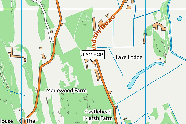 LA11 6QP map - OS VectorMap District (Ordnance Survey) LA11 6QP map - OS VectorMap District (Ordnance Survey)