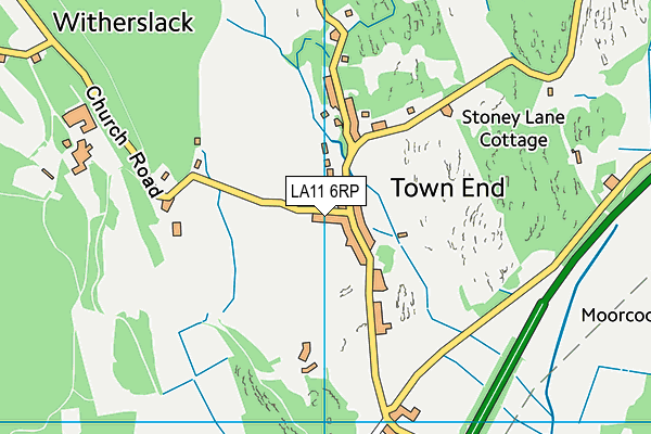 LA11 6RP map - OS VectorMap District (Ordnance Survey) LA11 6RP map - OS VectorMap District (Ordnance Survey)