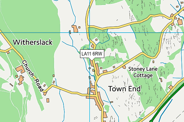 LA11 6RW map - OS VectorMap District (Ordnance Survey) LA11 6RW map - OS VectorMap District (Ordnance Survey)