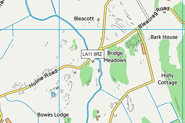LA11 6RZ map - OS VectorMap District (Ordnance Survey) LA11 6RZ map - OS VectorMap District (Ordnance Survey)