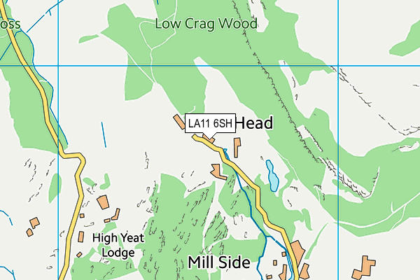 LA11 6SH map - OS VectorMap District (Ordnance Survey) LA11 6SH map - OS VectorMap District (Ordnance Survey)