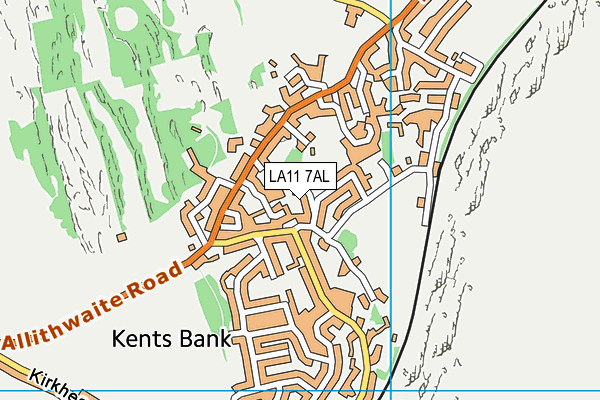 LA11 7AL map - OS VectorMap District (Ordnance Survey) LA11 7AL map - OS VectorMap District (Ordnance Survey)