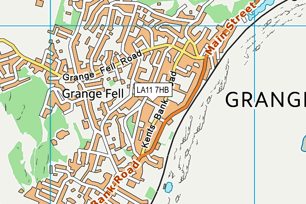 LA11 7HB map - OS VectorMap District (Ordnance Survey) LA11 7HB map - OS VectorMap District (Ordnance Survey)