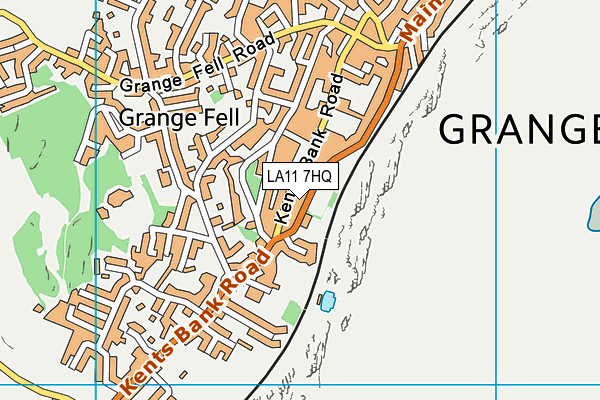 LA11 7HQ map - OS VectorMap District (Ordnance Survey)