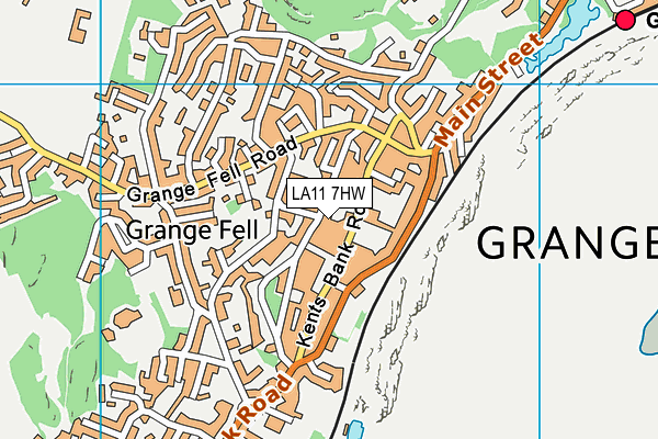 LA11 7HW map - OS VectorMap District (Ordnance Survey) LA11 7HW map - OS VectorMap District (Ordnance Survey)