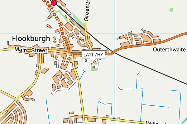 LA11 7HY map - OS VectorMap District (Ordnance Survey) LA11 7HY map - OS VectorMap District (Ordnance Survey)