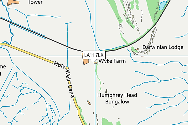 LA11 7LX map - OS VectorMap District (Ordnance Survey) LA11 7LX map - OS VectorMap District (Ordnance Survey)