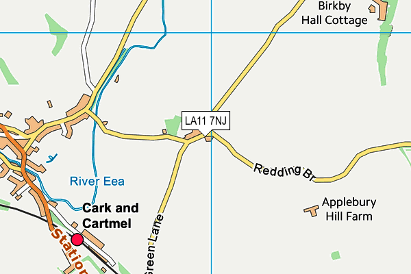 LA11 7NJ map - OS VectorMap District (Ordnance Survey) LA11 7NJ map - OS VectorMap District (Ordnance Survey)