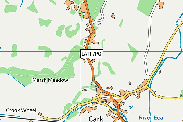 LA11 7PQ map - OS VectorMap District (Ordnance Survey) LA11 7PQ map - OS VectorMap District (Ordnance Survey)