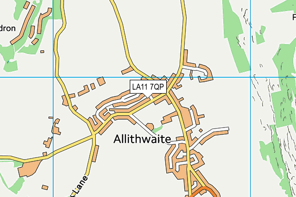 LA11 7QP map - OS VectorMap District (Ordnance Survey) LA11 7QP map - OS VectorMap District (Ordnance Survey)