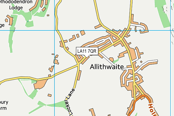 LA11 7QR map - OS VectorMap District (Ordnance Survey) LA11 7QR map - OS VectorMap District (Ordnance Survey)