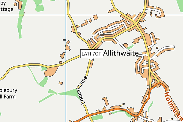LA11 7QT map - OS VectorMap District (Ordnance Survey) LA11 7QT map - OS VectorMap District (Ordnance Survey)