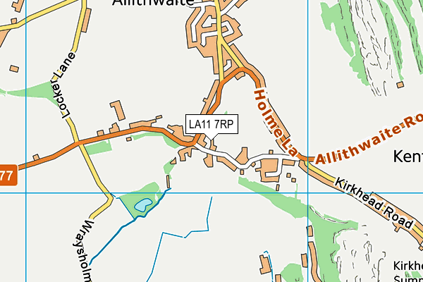 LA11 7RP map - OS VectorMap District (Ordnance Survey) LA11 7RP map - OS VectorMap District (Ordnance Survey)