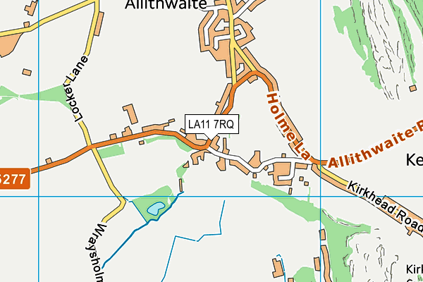 LA11 7RQ map - OS VectorMap District (Ordnance Survey) LA11 7RQ map - OS VectorMap District (Ordnance Survey)