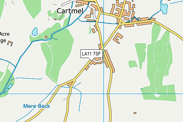 LA11 7SF map - OS VectorMap District (Ordnance Survey) LA11 7SF map - OS VectorMap District (Ordnance Survey)
