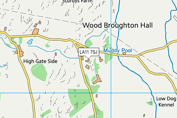 LA11 7SJ map - OS VectorMap District (Ordnance Survey) LA11 7SJ map - OS VectorMap District (Ordnance Survey)