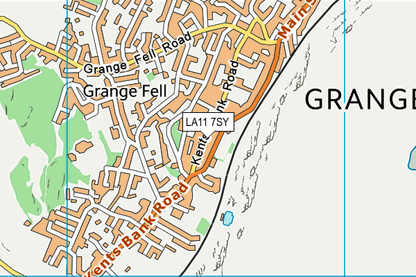 LA11 7SY map - OS VectorMap District (Ordnance Survey) LA11 7SY map - OS VectorMap District (Ordnance Survey)