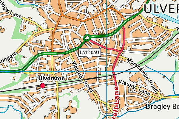 LA12 0AU map - OS VectorMap District (Ordnance Survey) LA12 0AU map - OS VectorMap District (Ordnance Survey)
